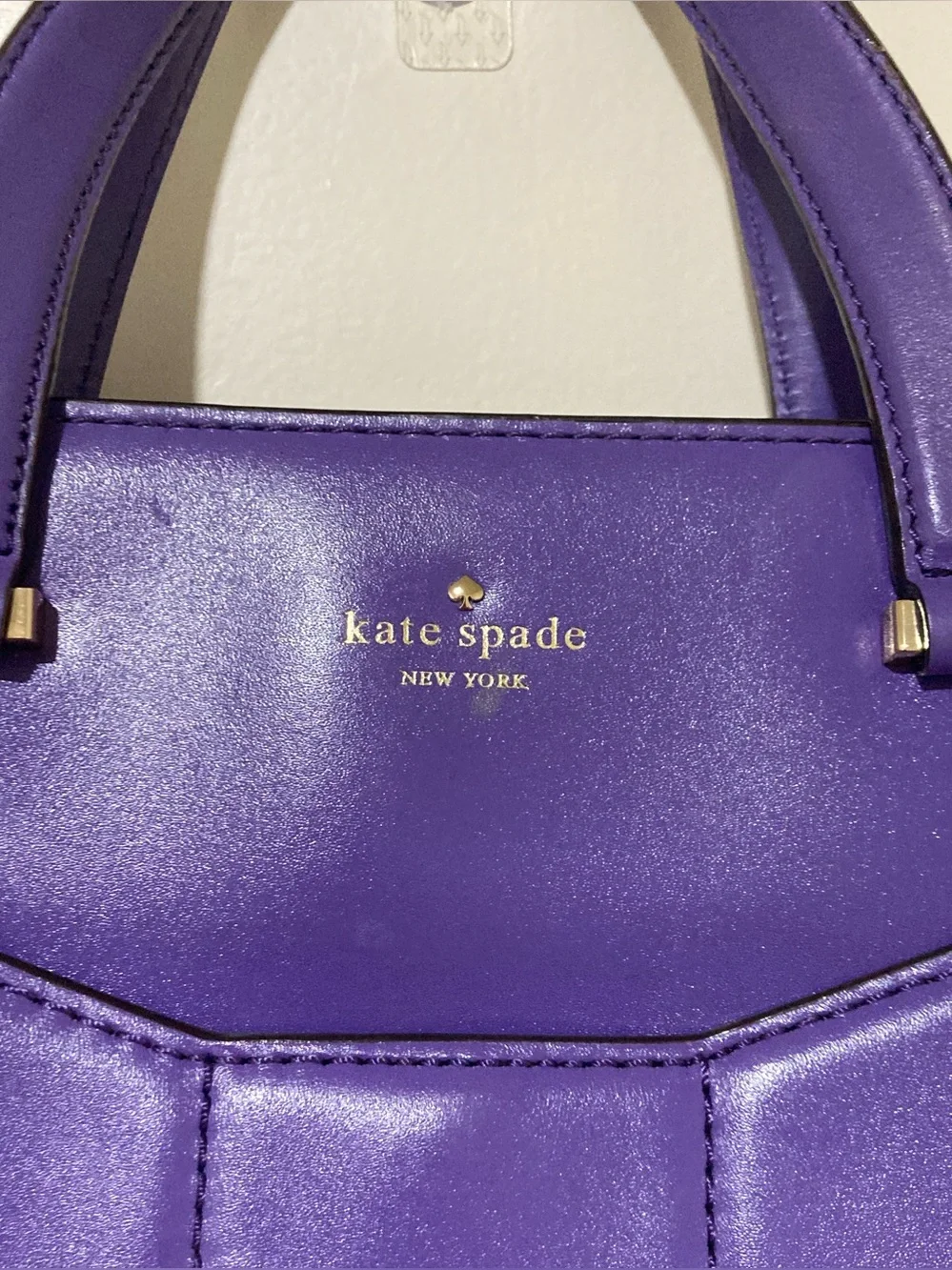 EUC‎ kate spade 2 Park Avenue Beau Shopper in Purple Leather